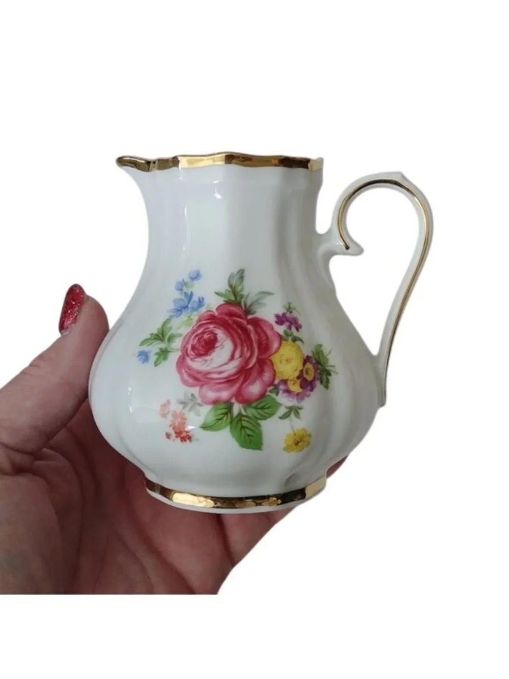 Schirnding Bavaria Tea Set Sandwich Tray Creamer Sugar Bowl Cups Saucers Dreden